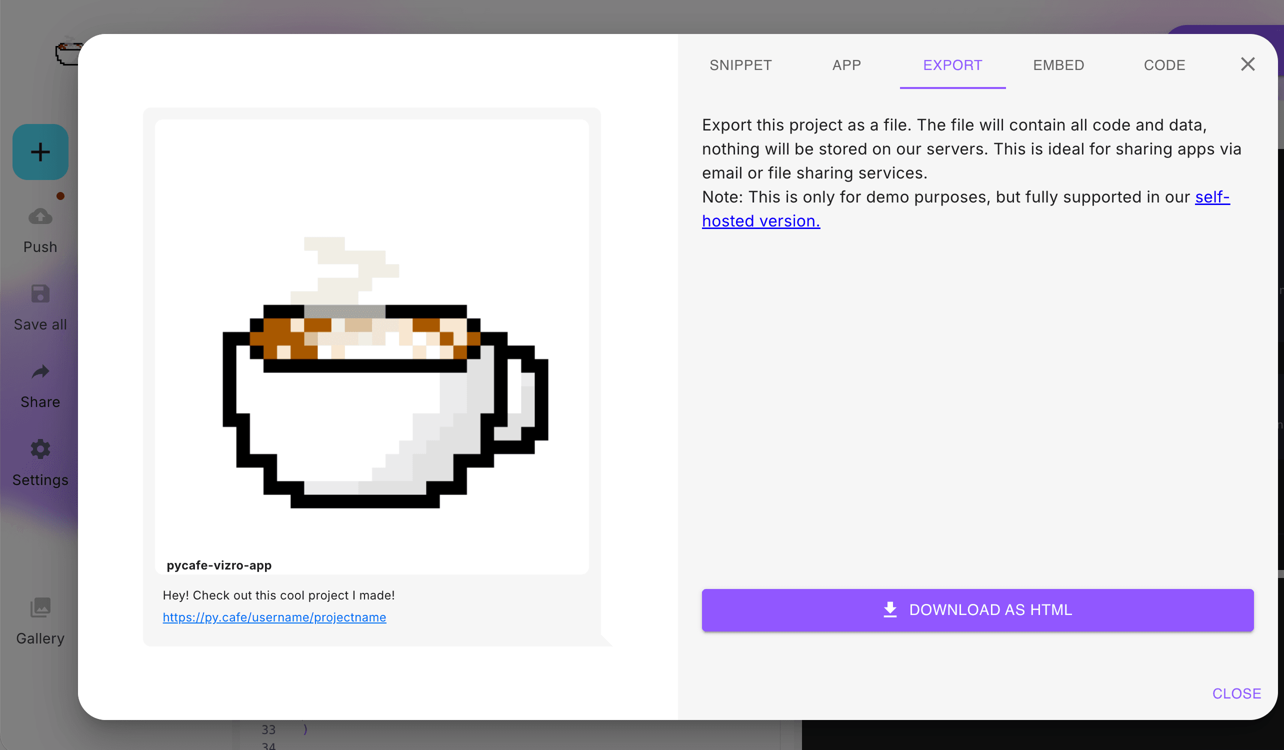 export-html